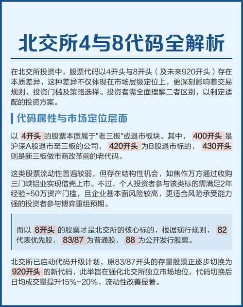 北京证券交易所股票代码及版块解析插图